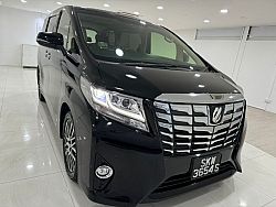 Toyota Alphard 2.5 CVT Sunroof Elegance 2015 Black Roof DVD